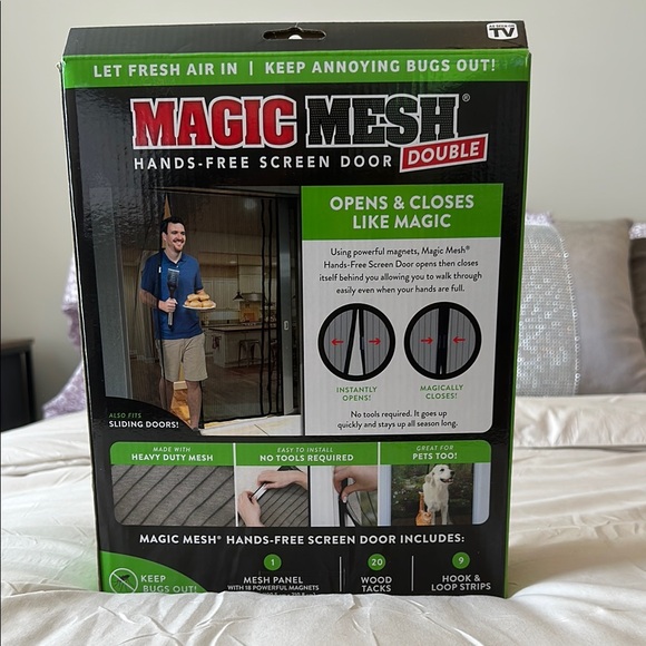 Magic Mesh Other - New- Magic Mesh fits French or Double doors Magic Mesh Hands-Free Screen